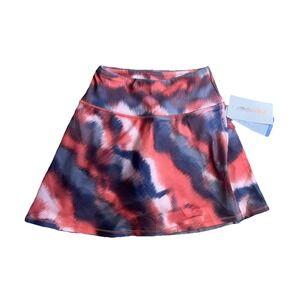 Marika Womens Skort Skirt Size Small Pickleball Red Floral Drawstring Activewear